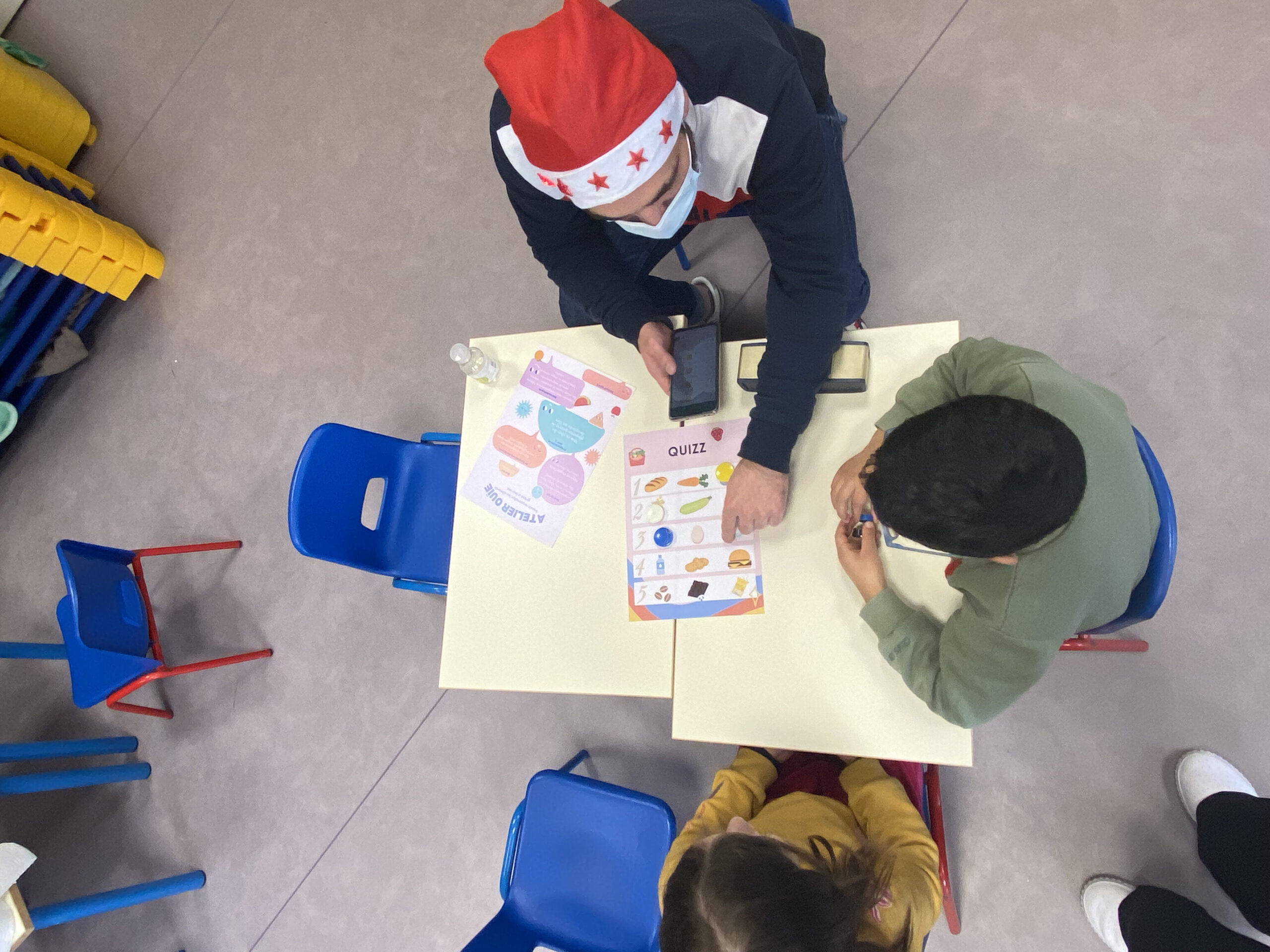 Atelier d'éducation alimentaire auprès d'élèves de primaire